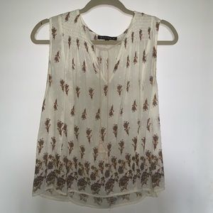 Cream colored tank top